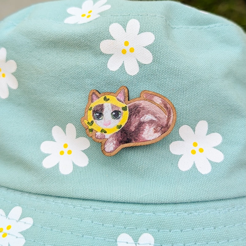 Zoe in the Clouds - 1.5" Pin