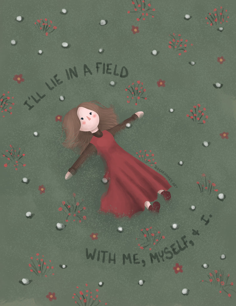 I'll Lie in a Field - Print