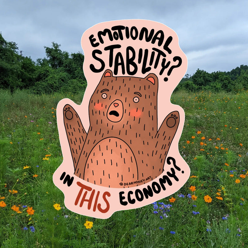 Anxiety Bear - Sticker