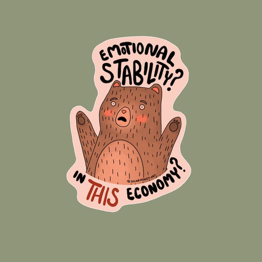 Anxiety Bear - Sticker