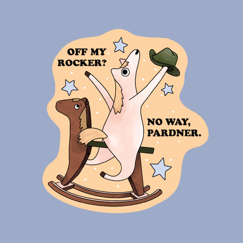 Off My Rocker - Sticker