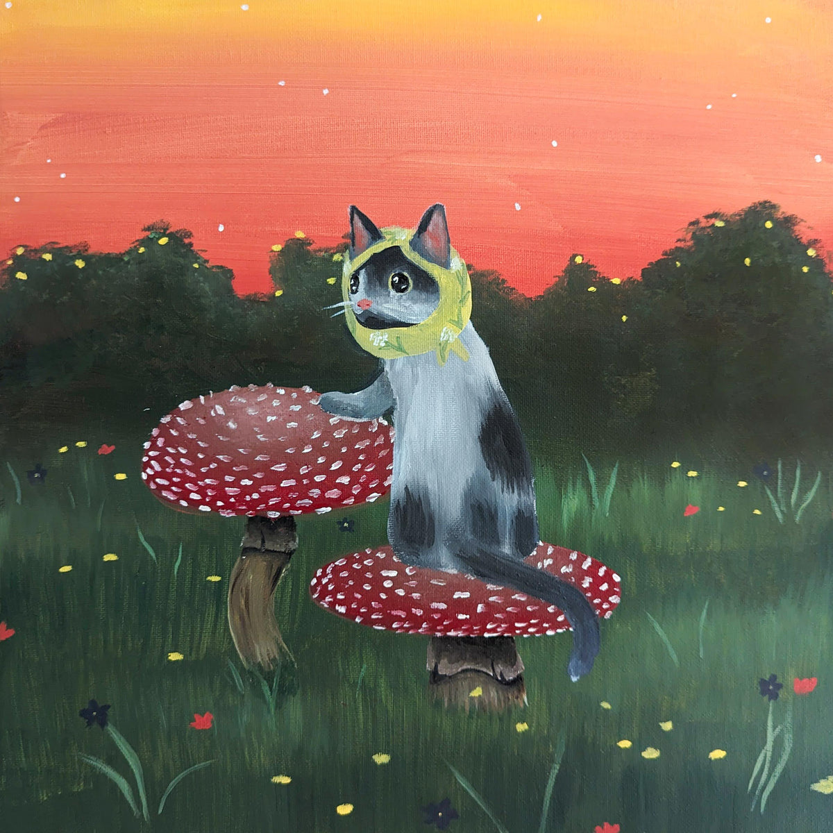 Moo On A Shroom - Print