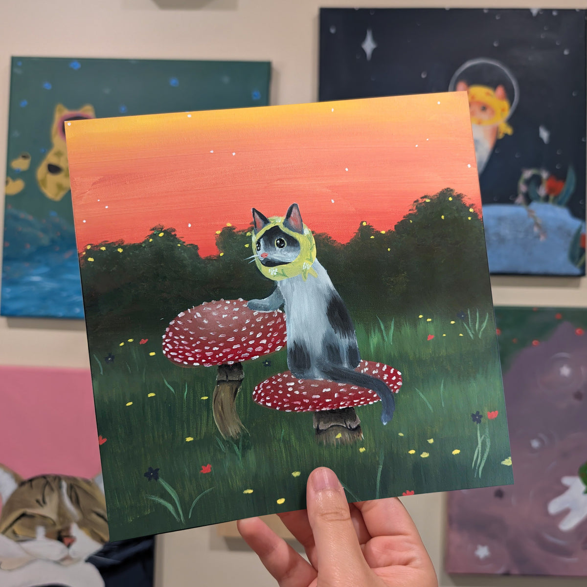 Moo On A Shroom - Print